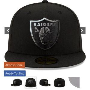 Men's Las Vegas Raiders New Era Black Logo